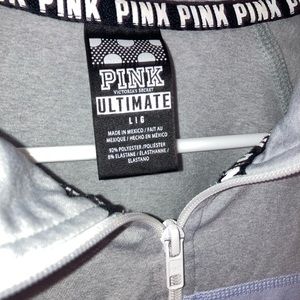 PINK polyester workout sweater
